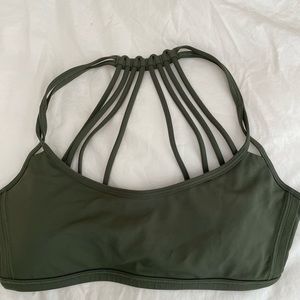 Lululemon green sports bra